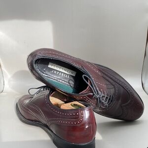 Florsheim Men's Dark Red Leather Oxfords (LOT 410)